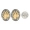 Black and Cream Ship Attacked by Kraken Octopus Cameos 30mm x 40mm Cameos - Set of Two - XXX - *CAM356